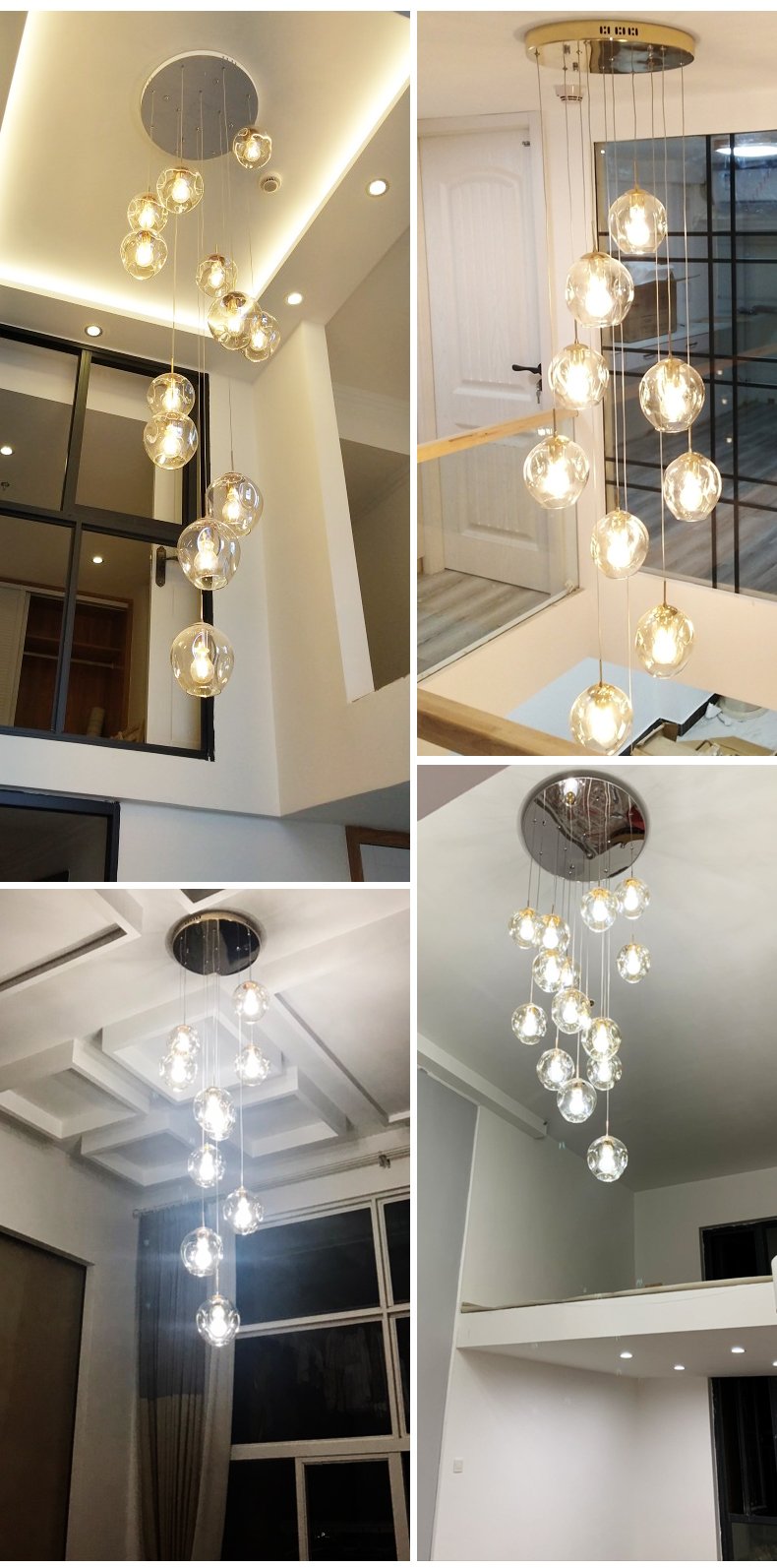 Blown Glass Chandelier