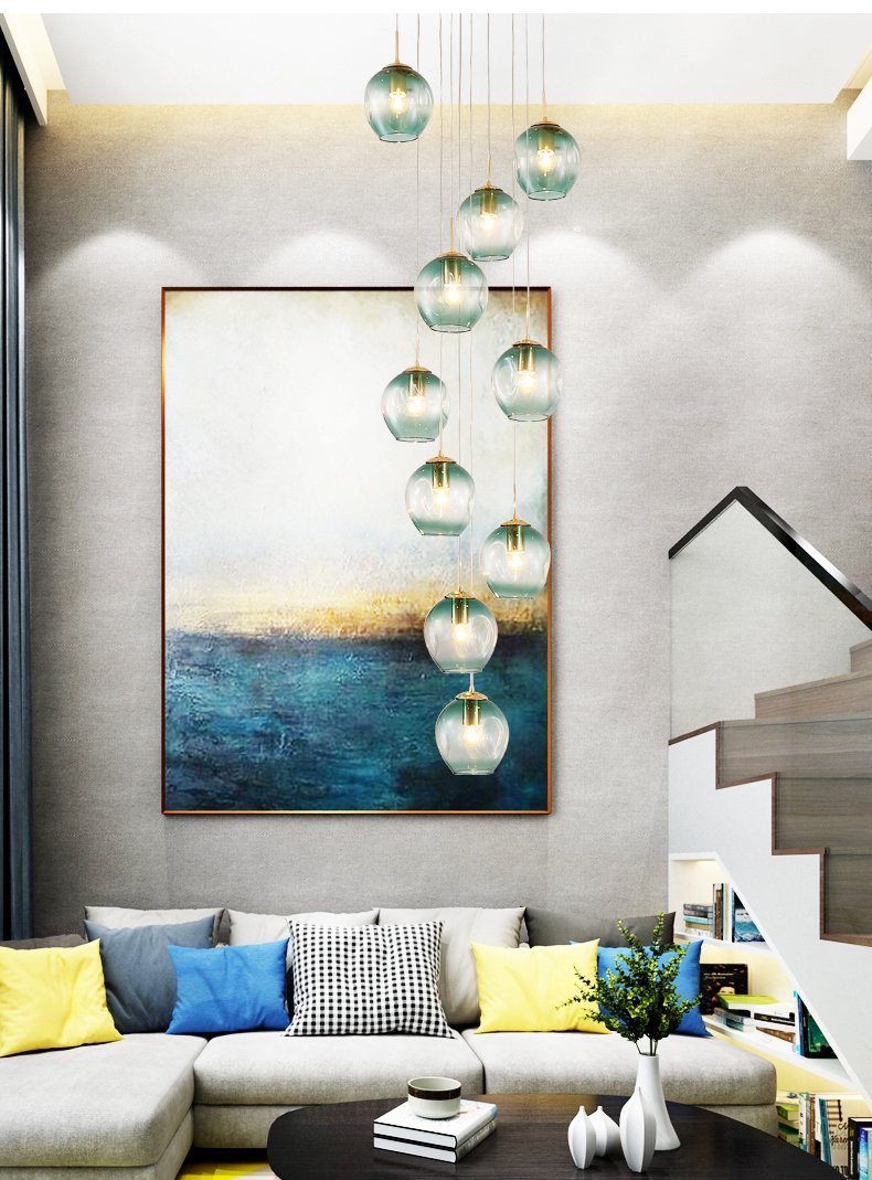 Blown Glass Chandelier