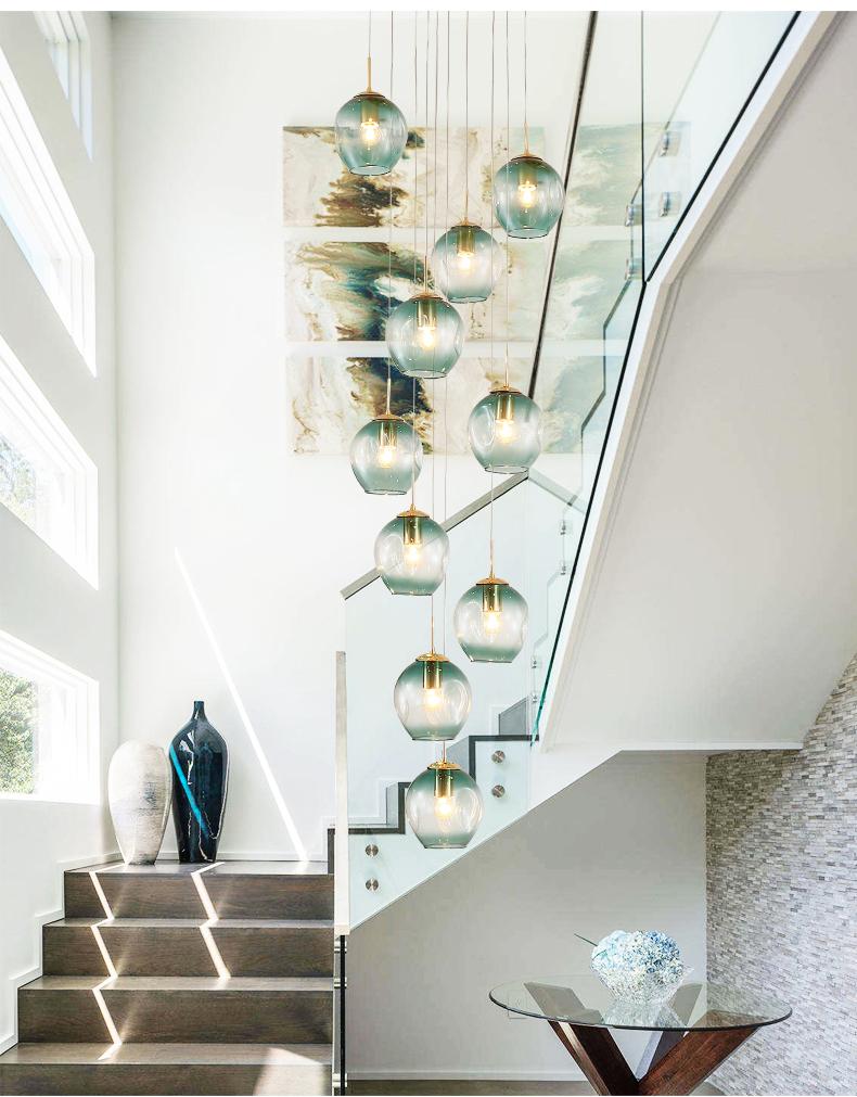 Blown Glass Chandelier