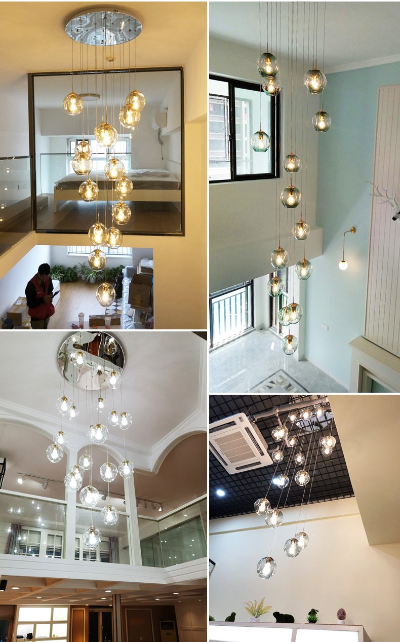 Blown Glass Chandelier