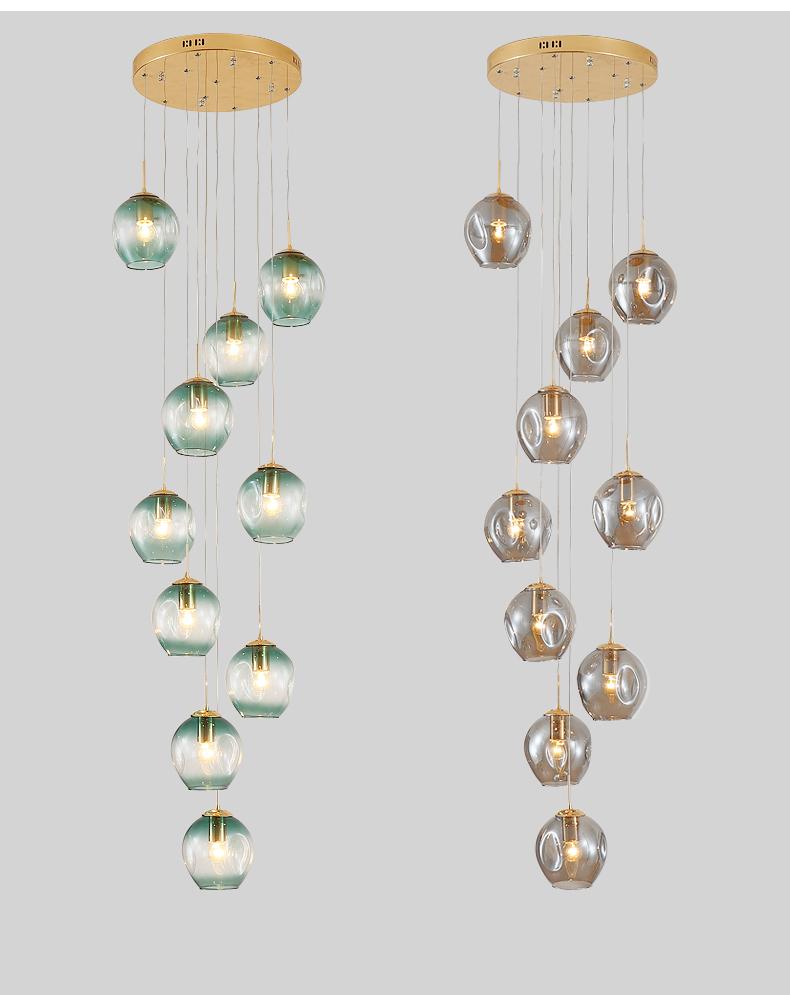 Blown Glass Chandelier