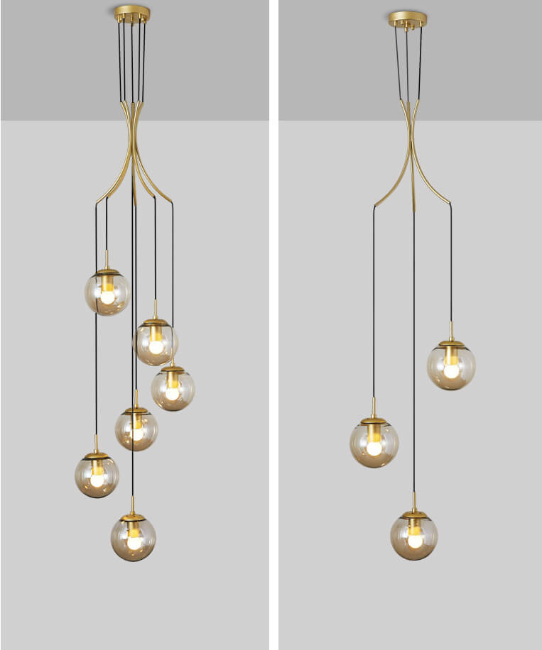 Glass Ball Pendant Light