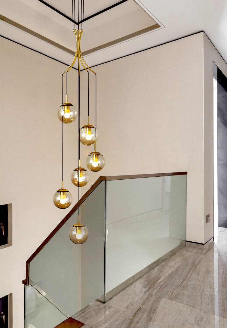 Glass Ball Pendant Light