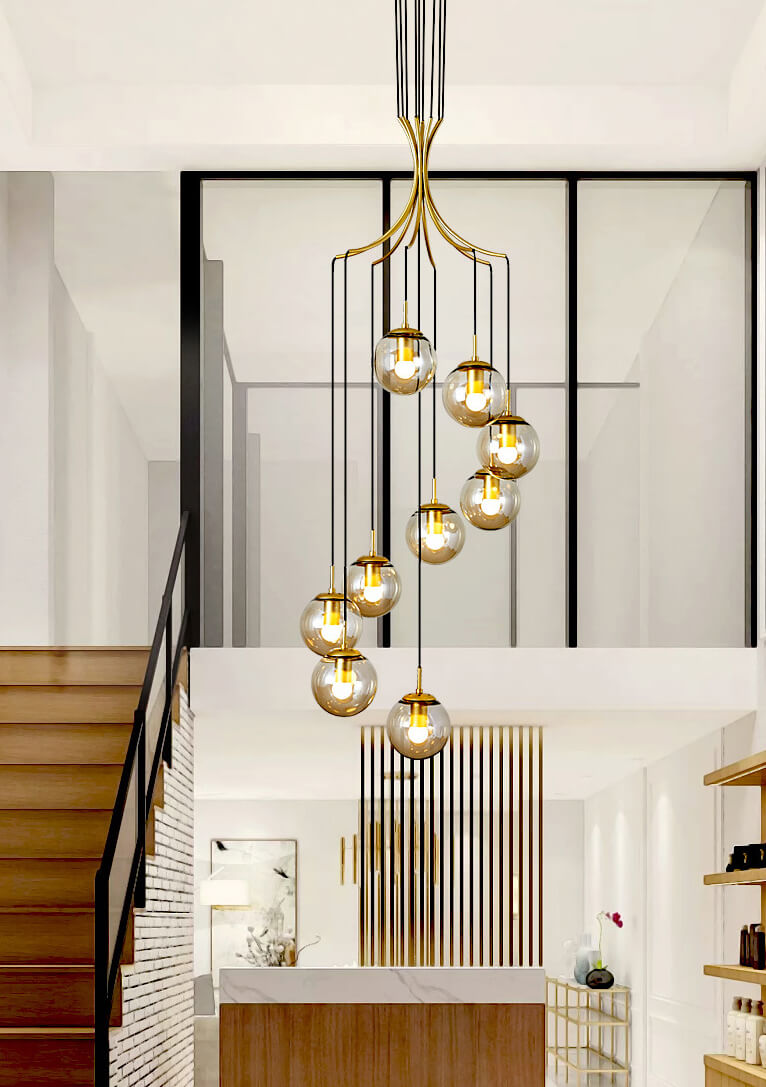 Glass Ball Pendant Light