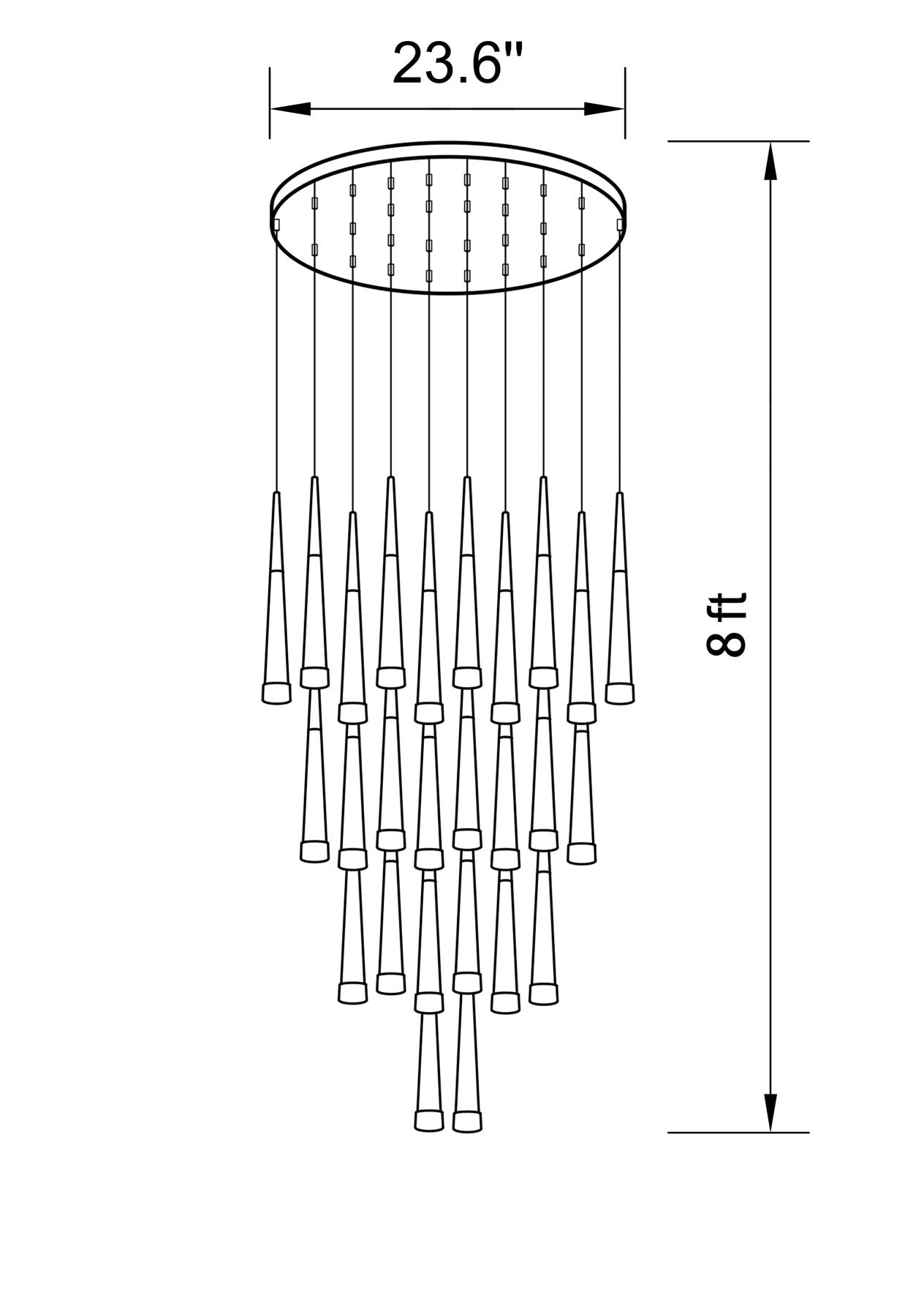 Cluster LED Chandelier