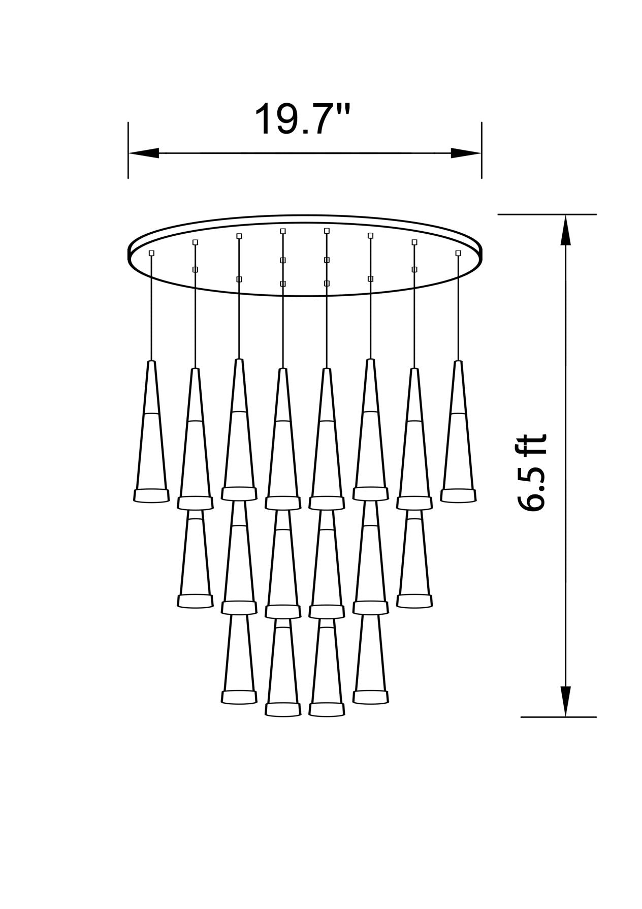 Cluster LED Chandelier