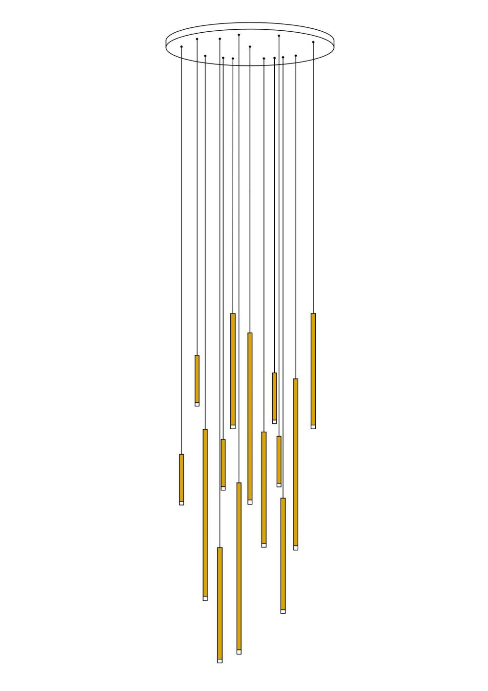 Cluster Tube Pendant Lights