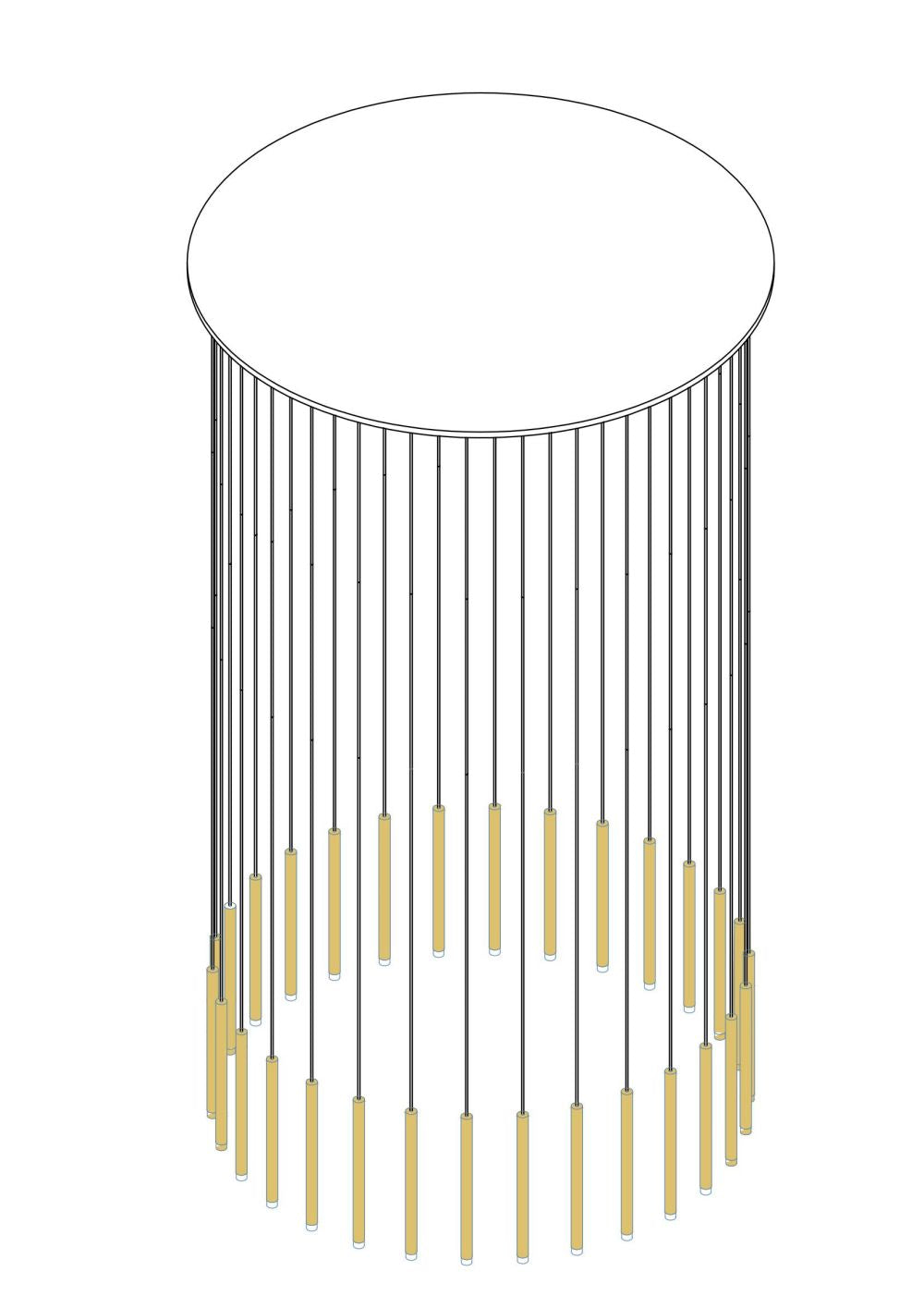 Cluster Tube Pendant Lights