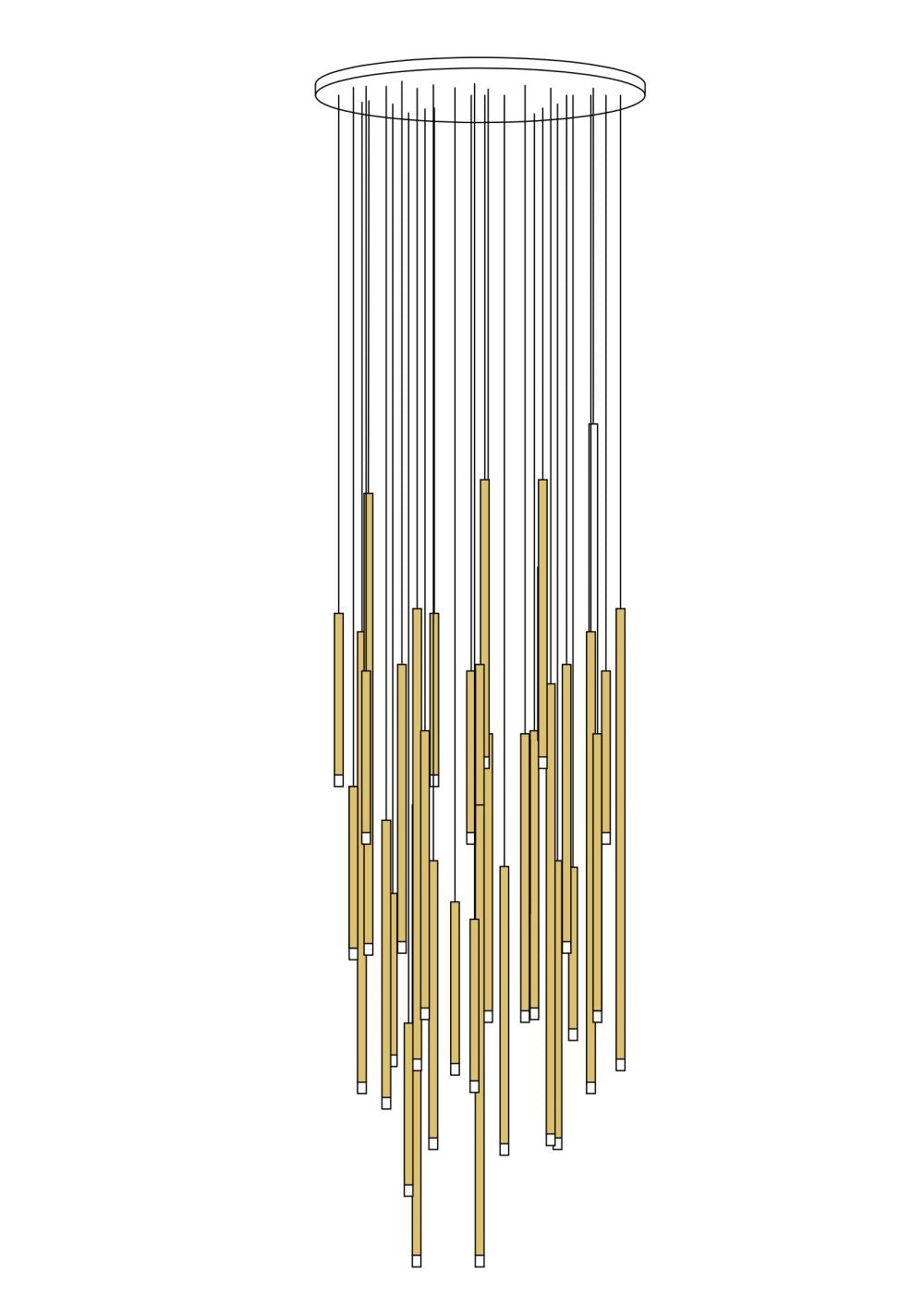 Cluster Tube Pendant Lights