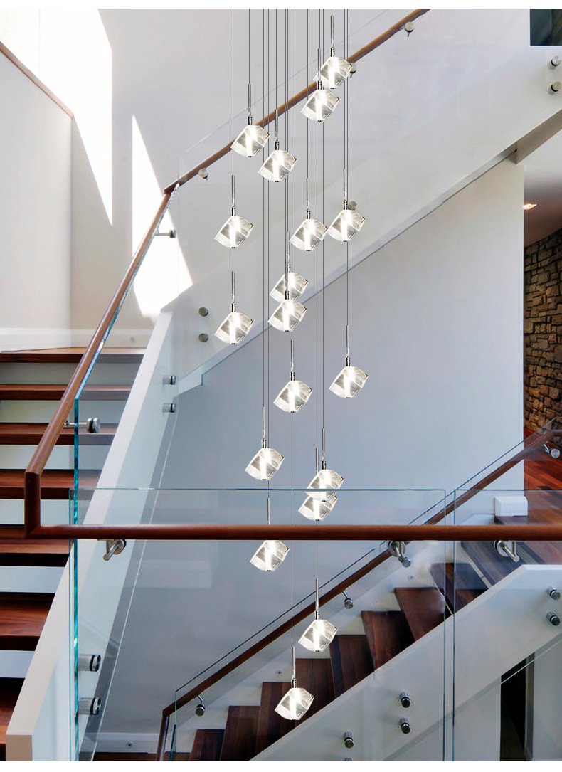 Cube Crystal Chandelier