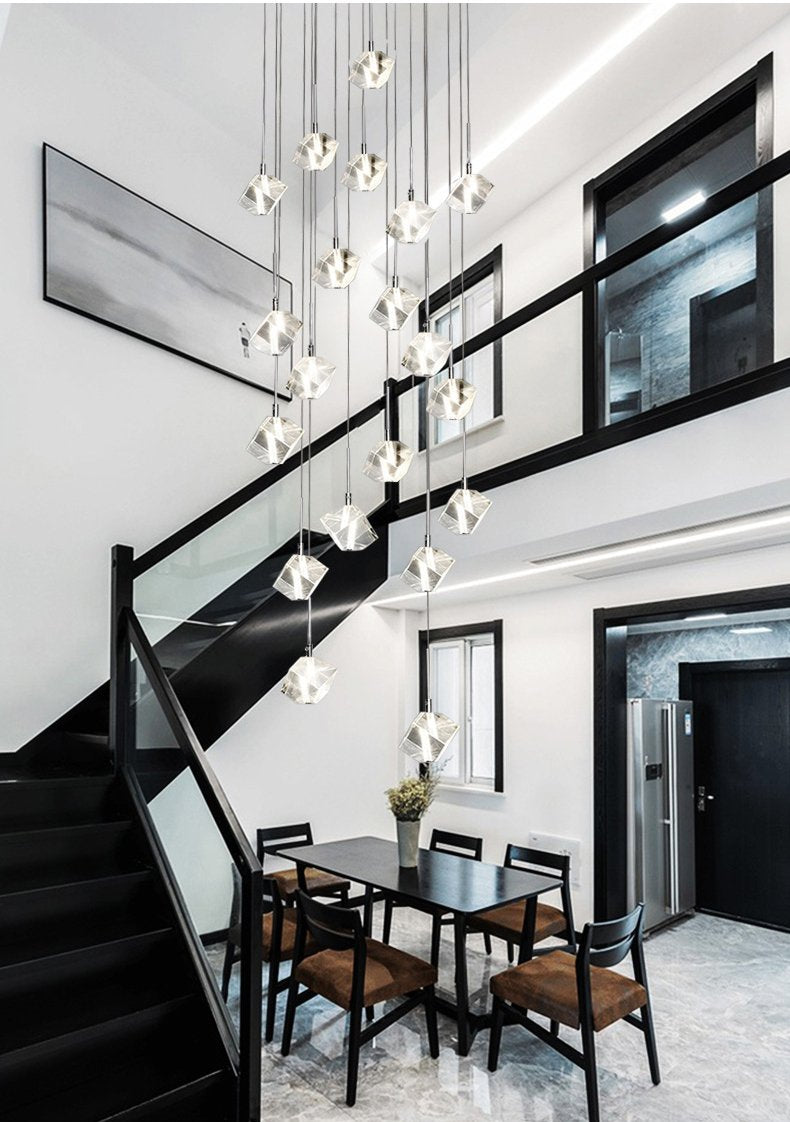 Cube Crystal Chandelier