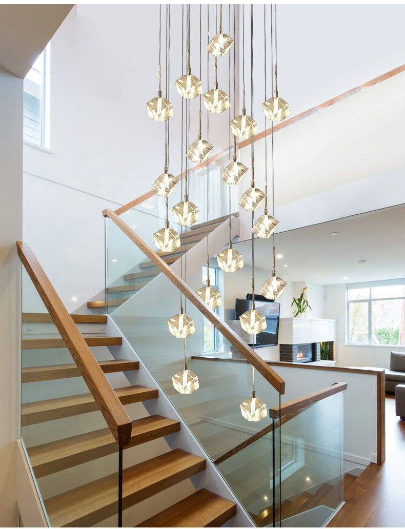 Cube Crystal Chandelier