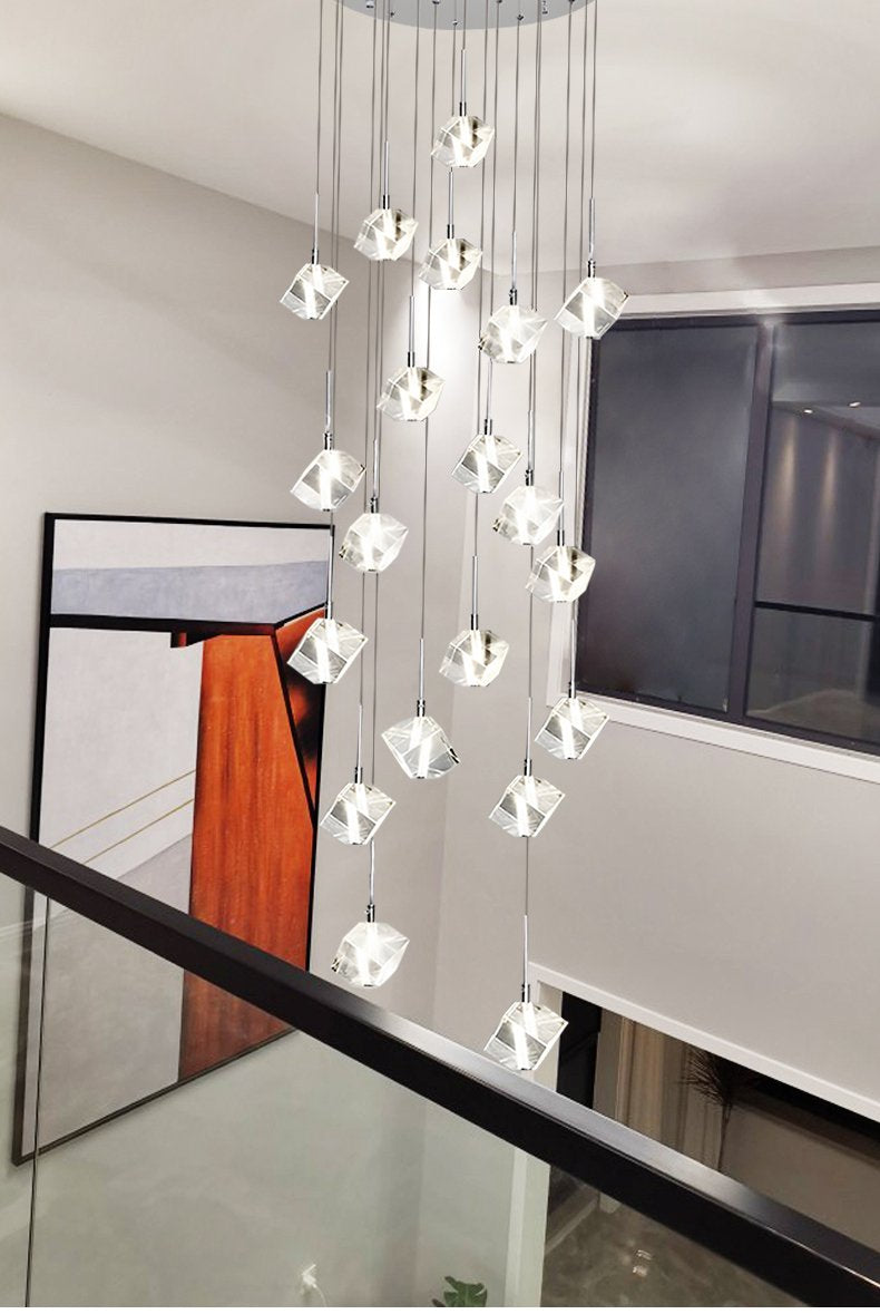Cube Crystal Chandelier