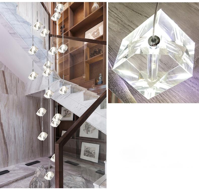 Cube Crystal Chandelier