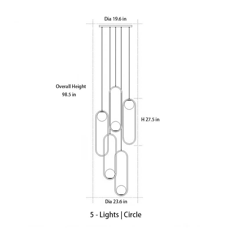 Loretta Minimalist Chandelier