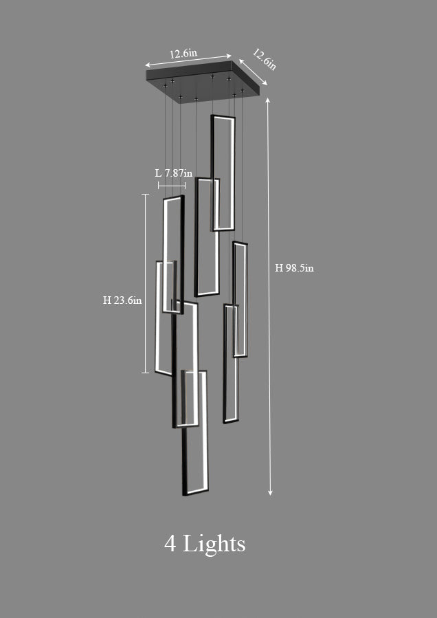 Minimalist Rectangular Pendant Light