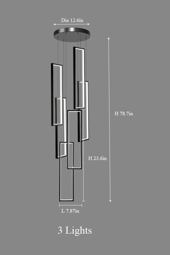 Minimalist Rectangular Pendant Light