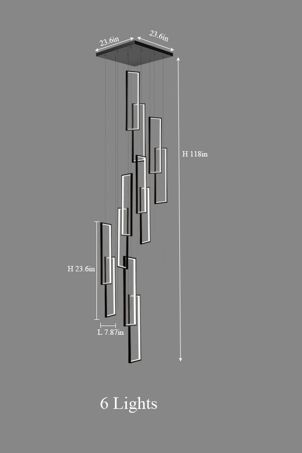 Minimalist Rectangular Pendant Light