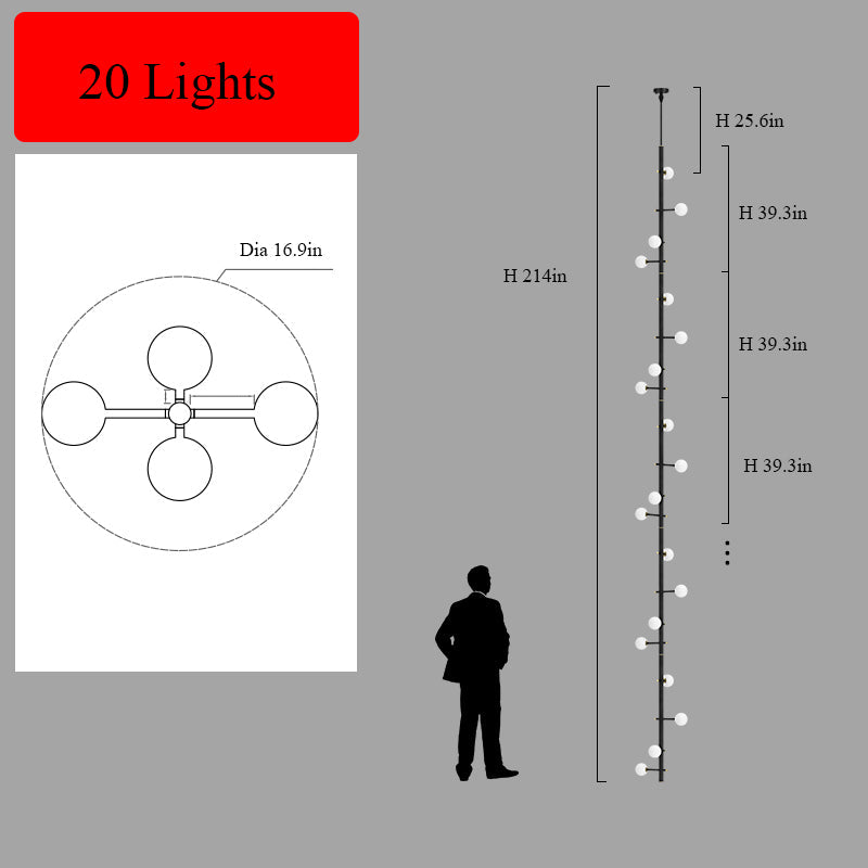 Multi-Lights Shade Chandelier