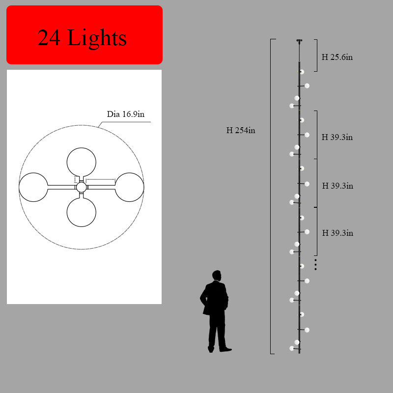 Multi-Lights Shade Chandelier