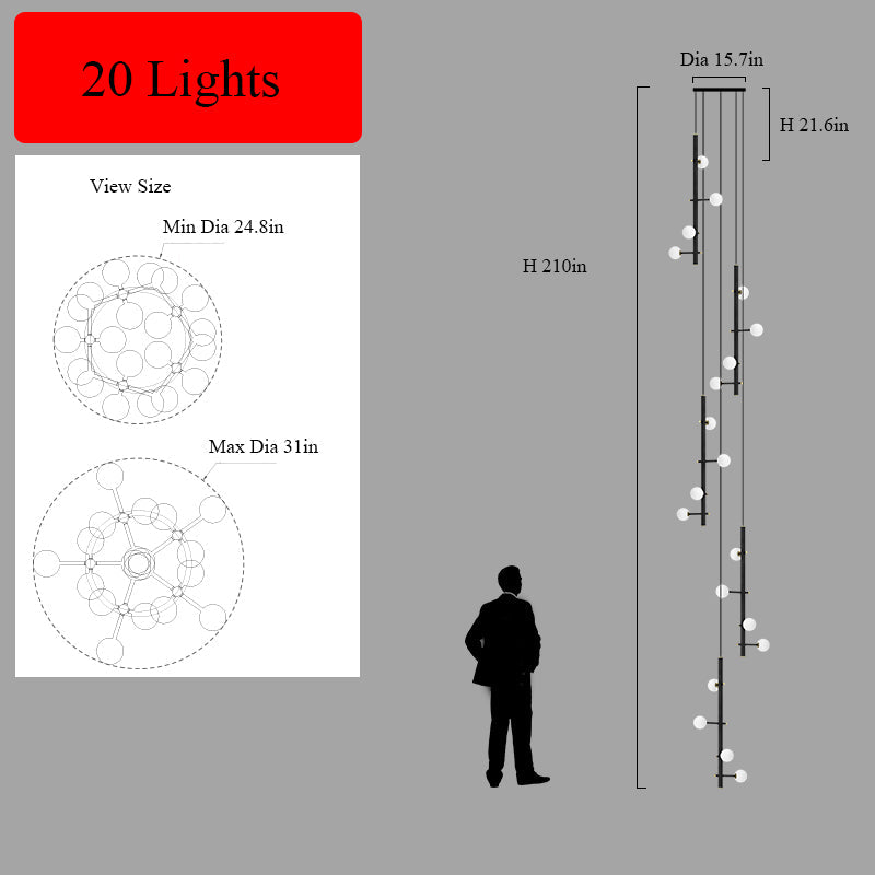 Multi-Lights Shade Chandelier
