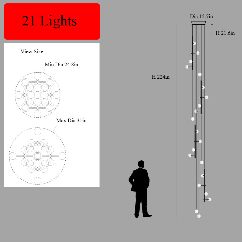 Multi-Lights Shade Chandelier