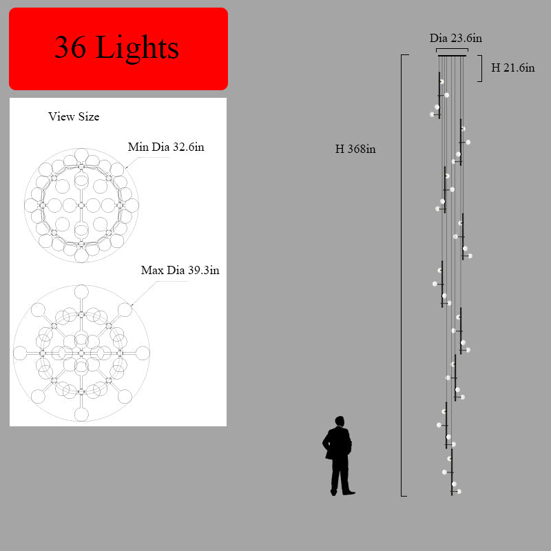 Multi-Lights Shade Chandelier