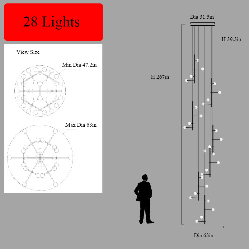 Multi-Lights Shade Chandelier