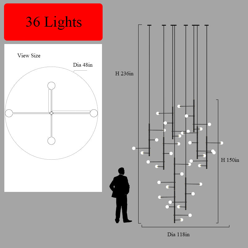 Multi-Lights Shade Chandelier