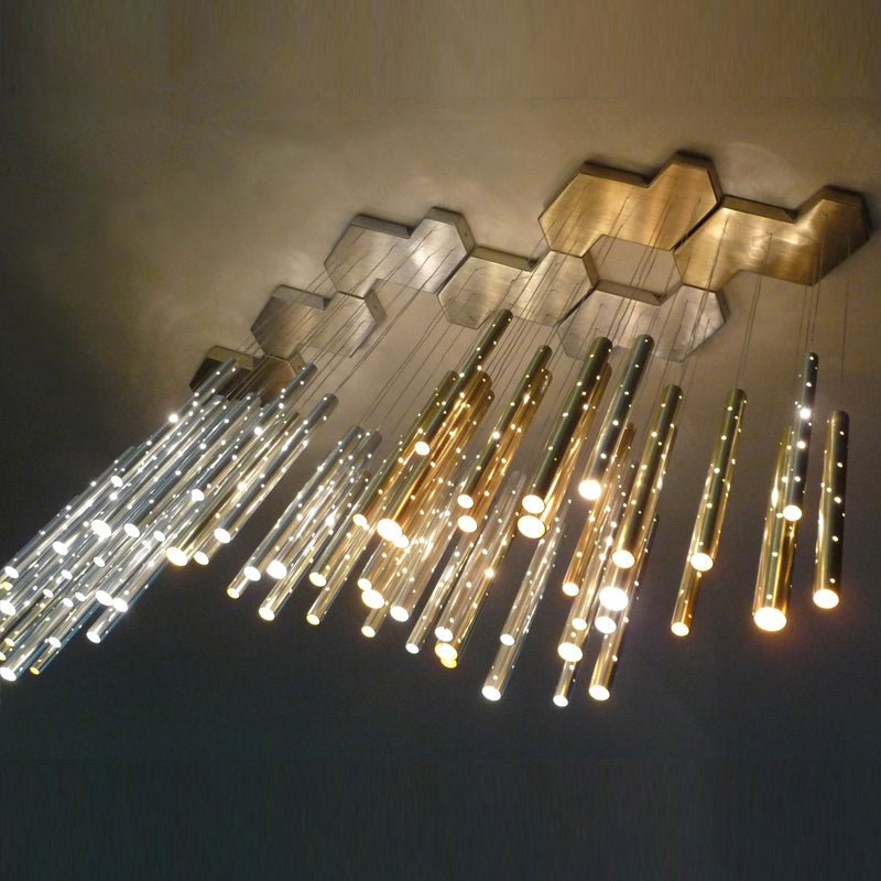Raindrop Cylindrical Chandelier