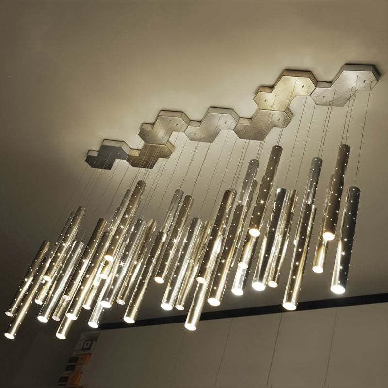 Raindrop Cylindrical Chandelier