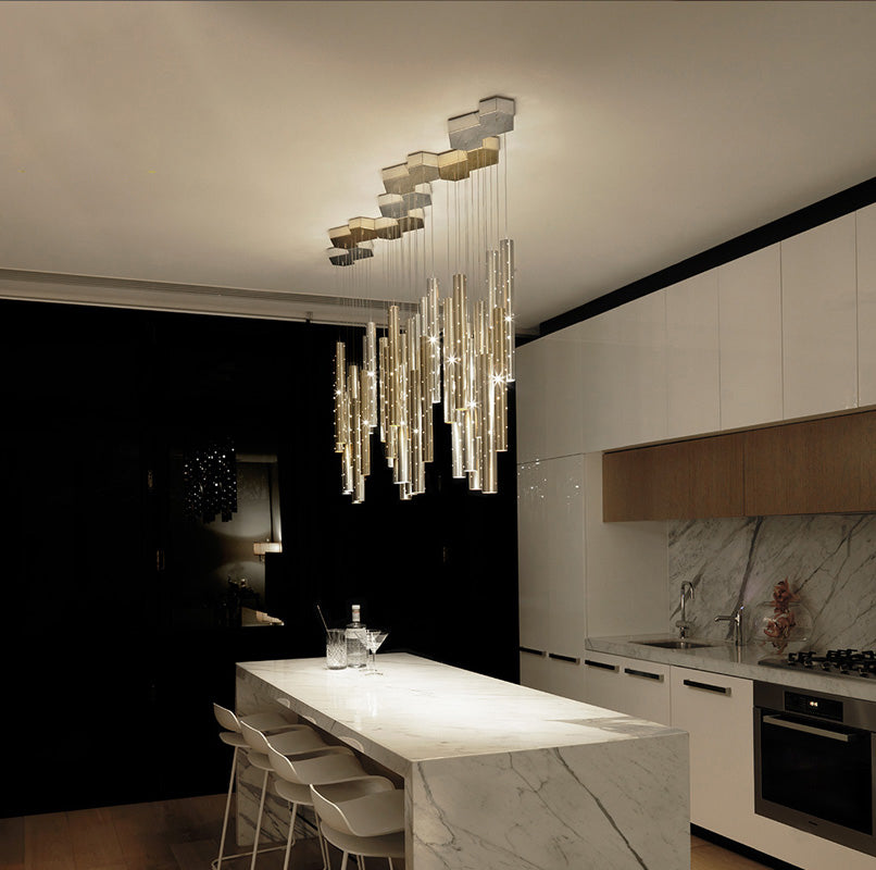 Raindrop Cylindrical Chandelier