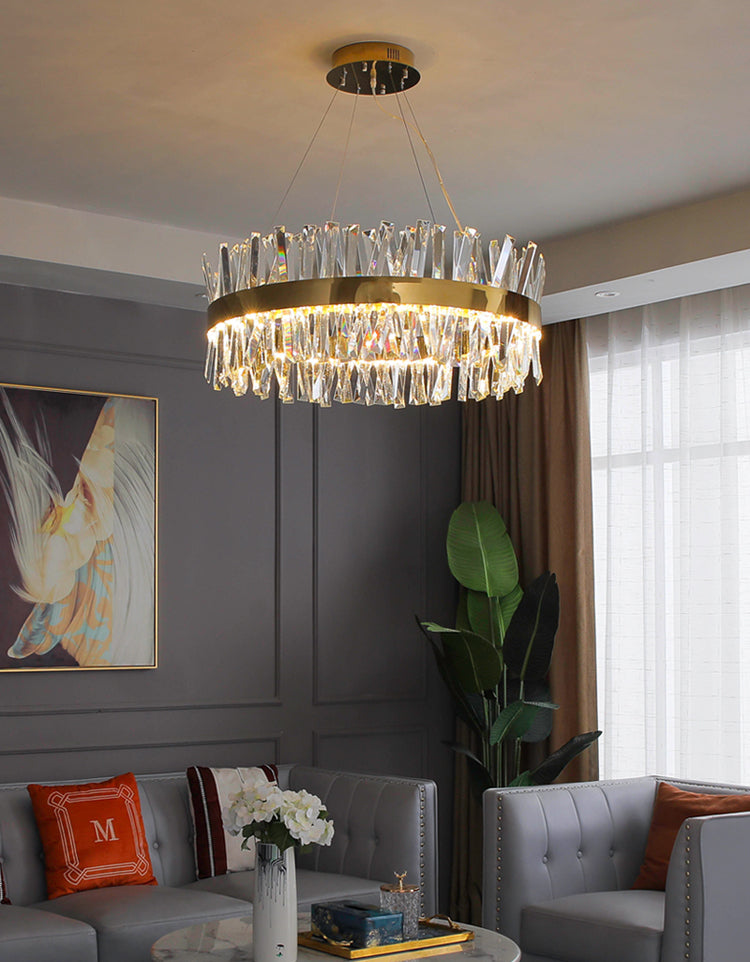 Round Crystal Chandelier