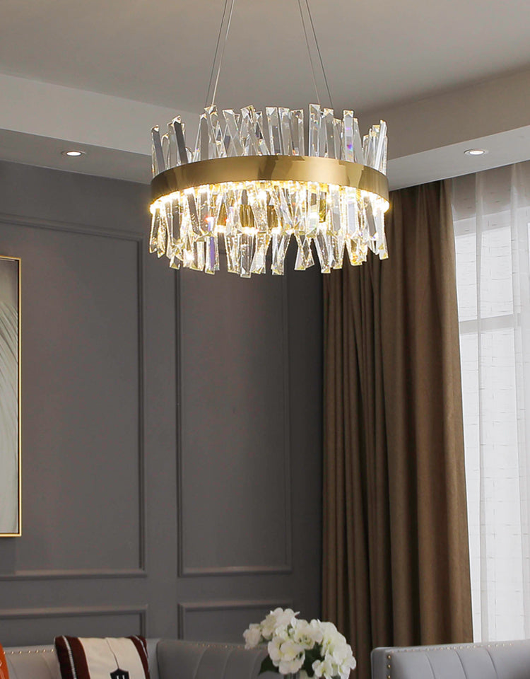 Round Crystal Chandelier