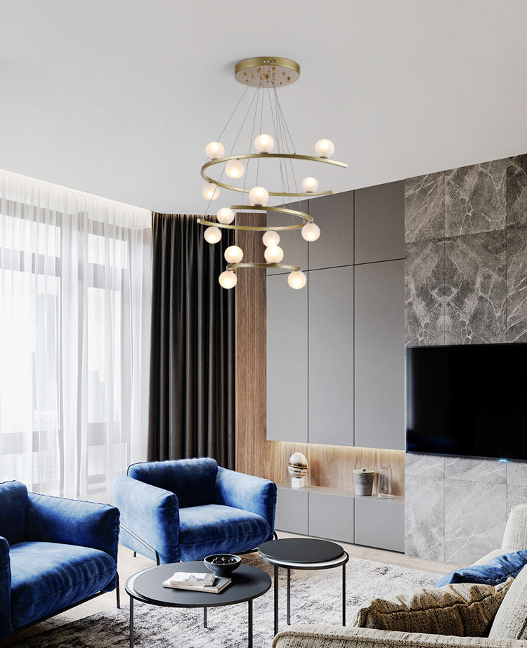 Tiered Rings Chandelier
