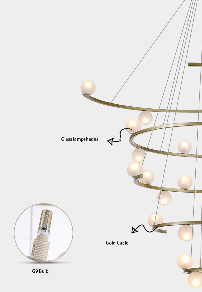 Tiered Rings Chandelier