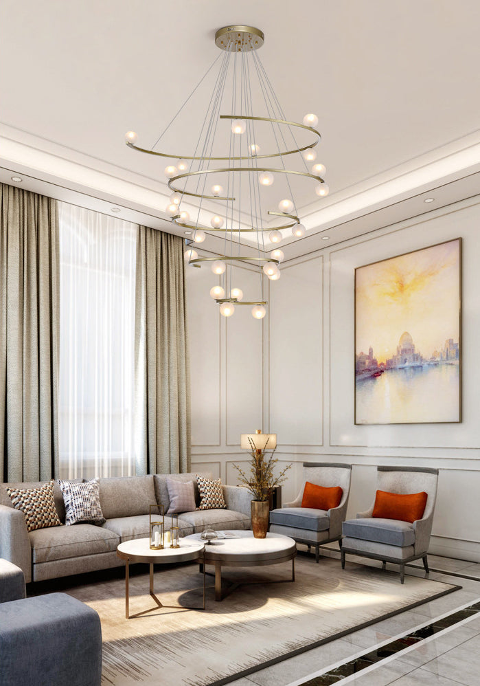 Tiered Rings Chandelier