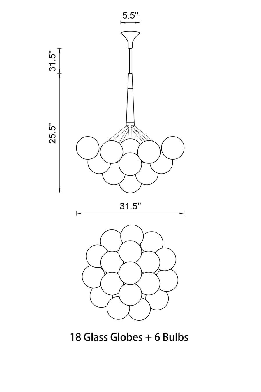 Cluster Bubble Pendants