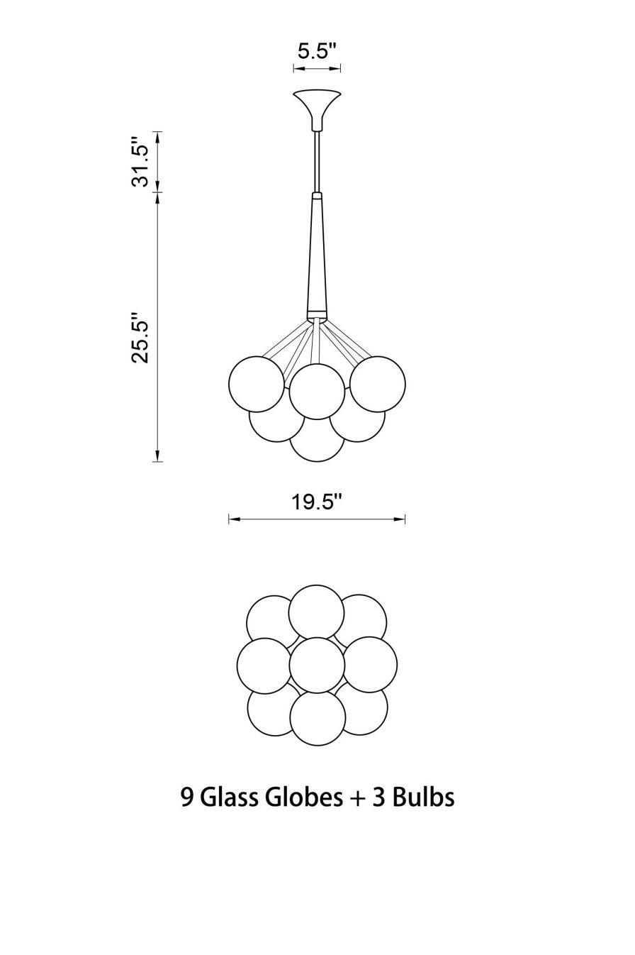 Cluster Bubble Pendants