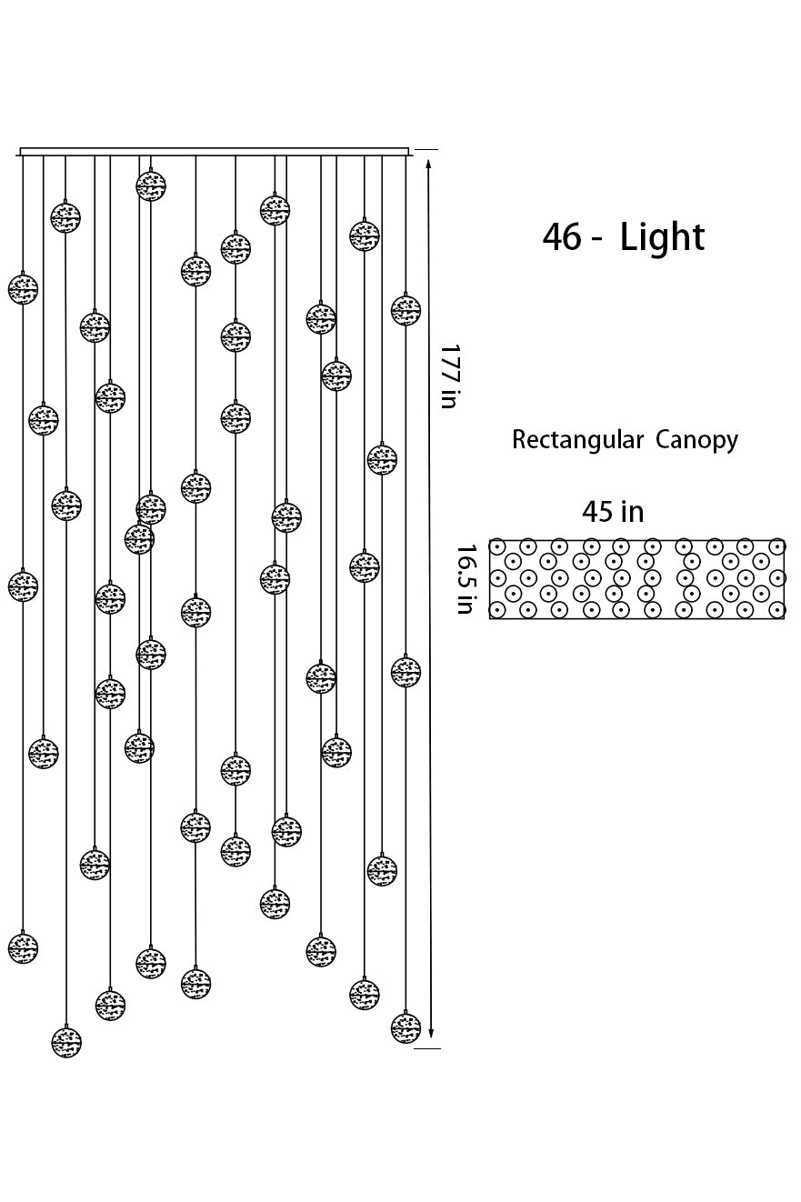 Crystal Globe Chandelier