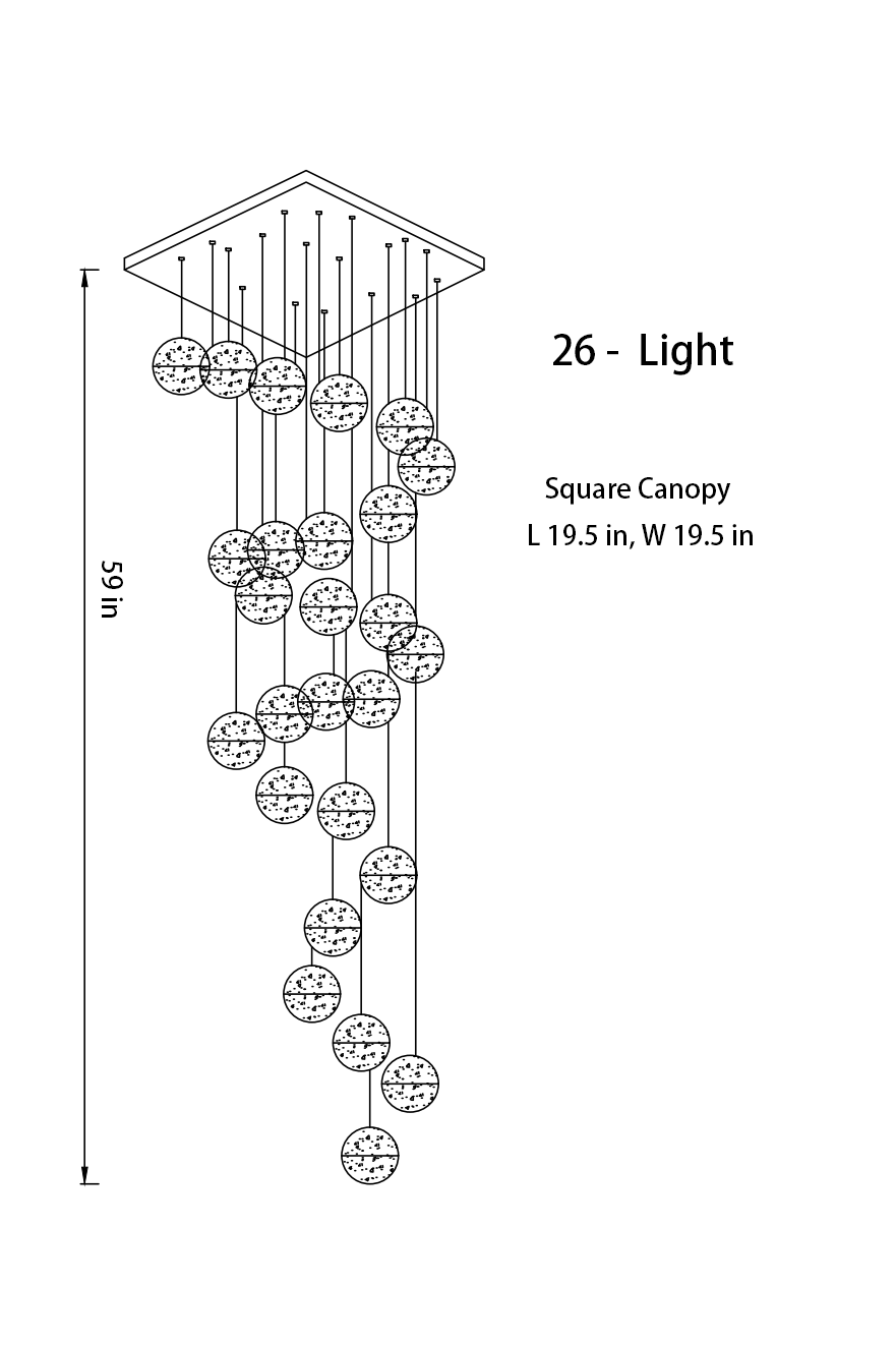 Crystal Globe Chandelier