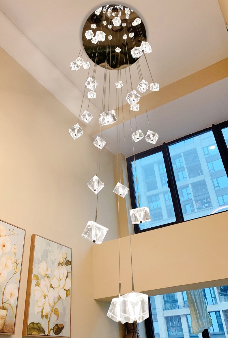 Cube Crystal Chandelier
