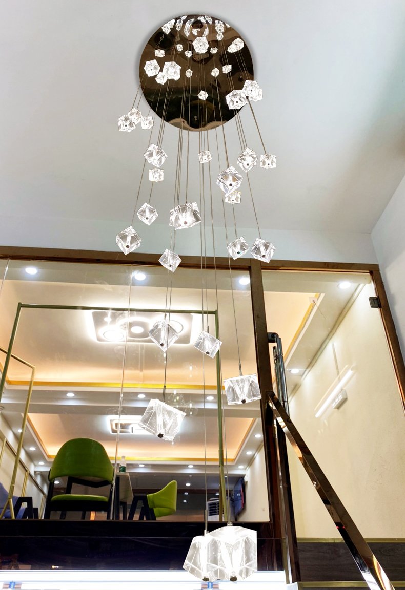 Cube Crystal Chandelier